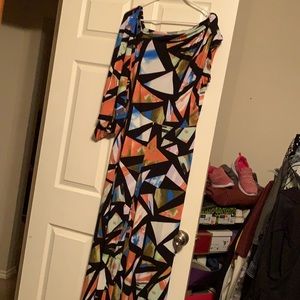 Jumpsuit in multicolored big wide legs